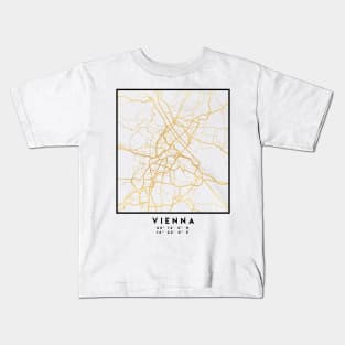 VIENNA AUSTRIA CITY STREET MAP ART Kids T-Shirt